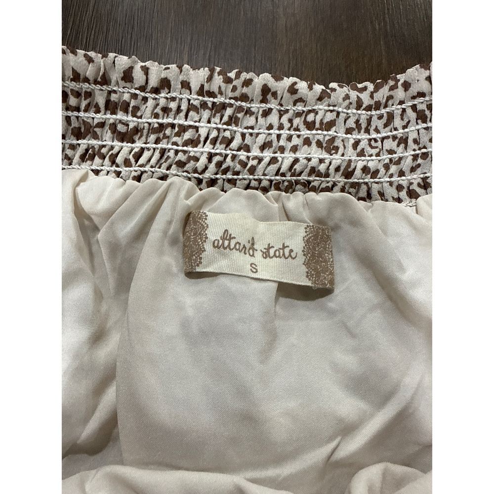 altard state Leopard Print Ruffle Skirt in White - Picture 4 of 4